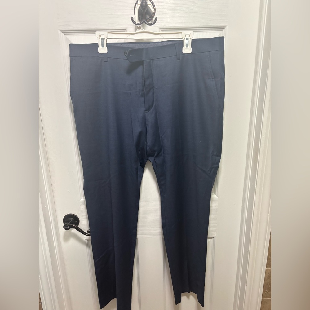 Tommy Hilfiger Stretch Navy Blue Suit Pants